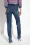 Dsquared2 Blauwe Skinny Fit Jeans met Vernielde Details Blauw Dames - Thumbnail 4