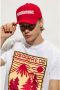 Dsquared2 Handtekening Baseballpet met Gesp Sluiting Red Unisex - Thumbnail 2
