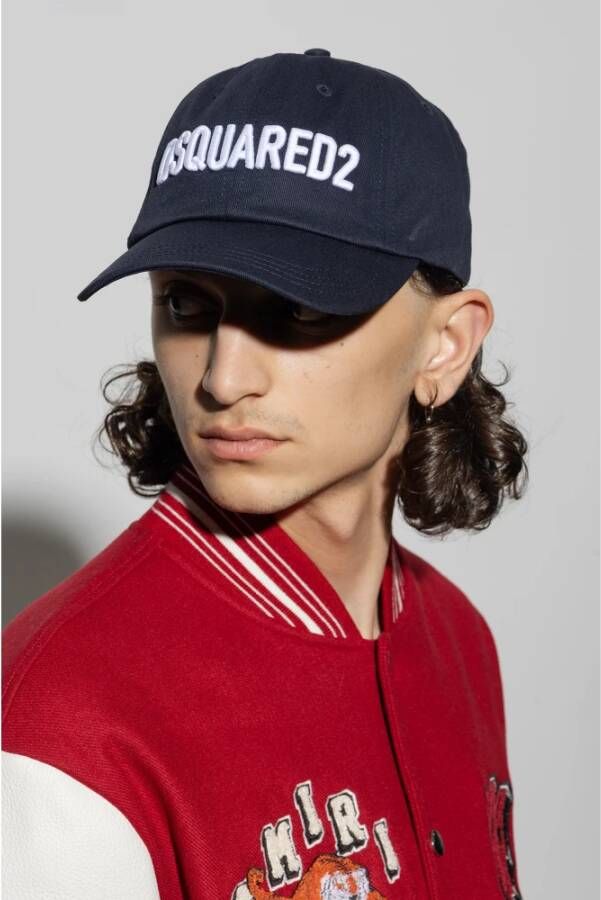 Dsquared2 Baseballpet Blauw Heren