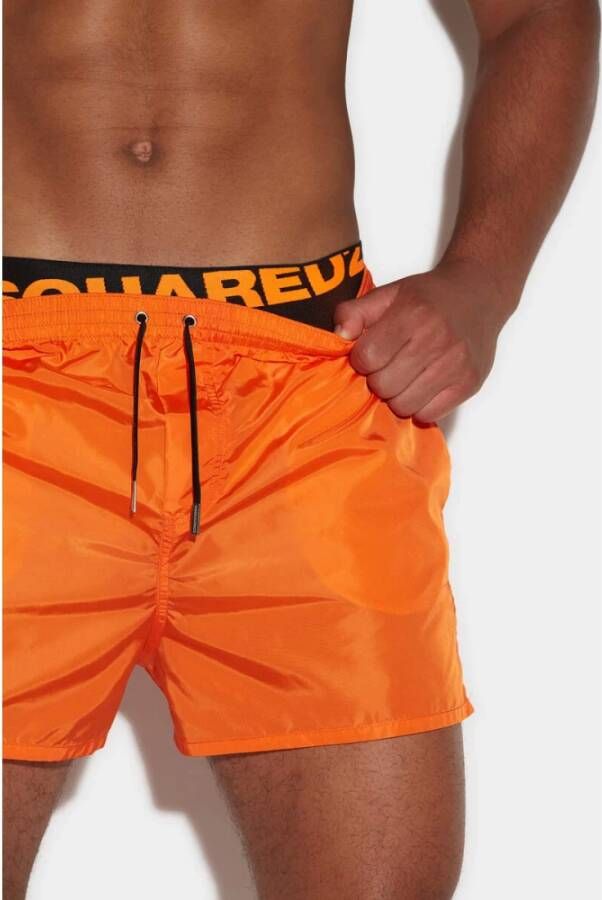Dsquared2 Heren strandkleding van hoge kwaliteit Oranje Heren