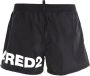 Dsquared2 Zwarte Sea Clothing Shorts met Merk Lettering Black Heren - Thumbnail 3