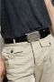 Dsquared2 Zwart Leren D2 Plaque Riem met Metalen Logo Gesp Zwart Heren - Thumbnail 4