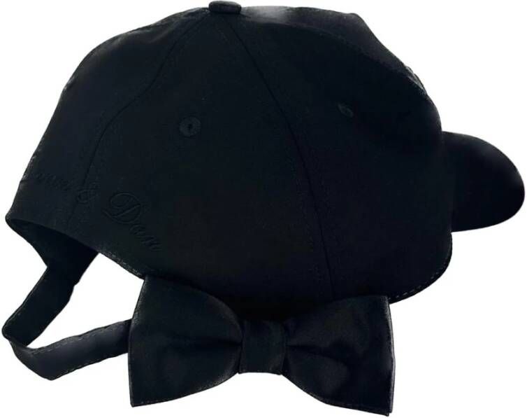 Dsquared2 Black Wool Hats & Cap Zwart Heren