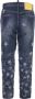 Dsquared2 Blauwe Cropped Jeans met Sterren Patches Blauw Dames - Thumbnail 2