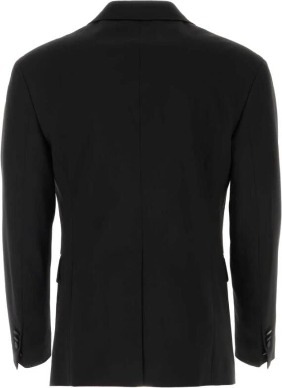 Dsquared2 Zwarte stretch wollen Dan Db blazer Zwart Heren