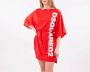 Dsquared2 Stijlvolle Maxi T-Shirt voor Vrouwen Rood Dames - Thumbnail 2