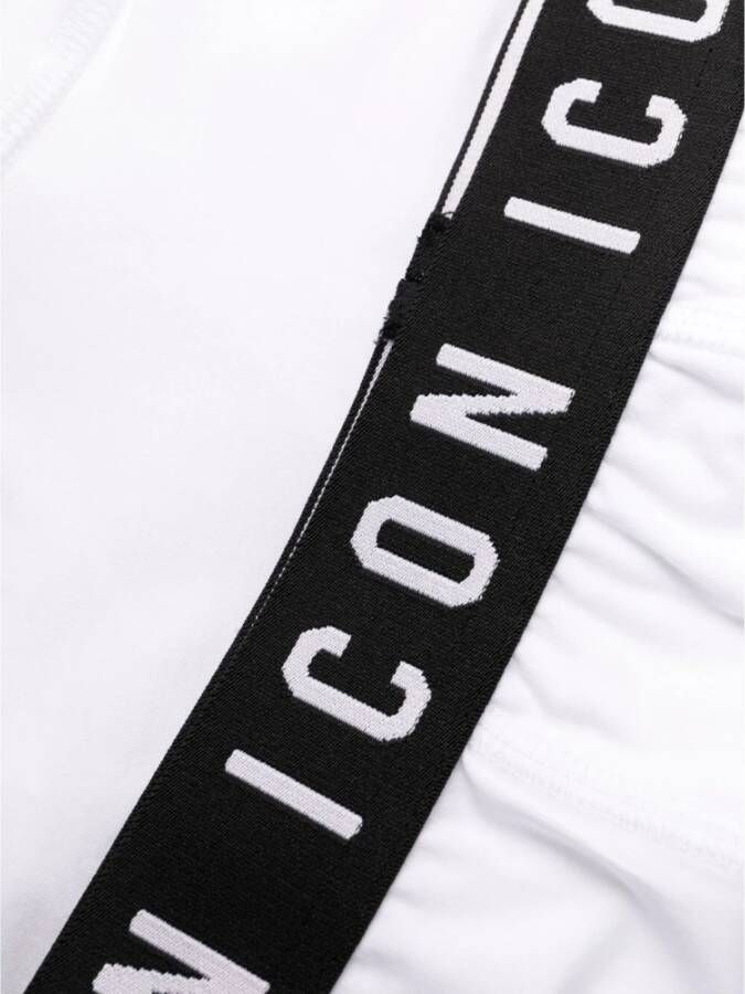 Dsquared2 Luxe Boxershorts met Logo Tailleband voor Heren Wit Heren