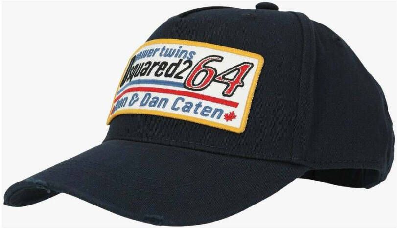 Dsquared2 Branded Baseball Cap Blauw Heren