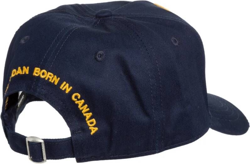 Dsquared2 Canadian Patch Hat Blauw Heren