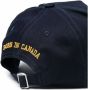 Dsquared2 Logo Patch Baseball Cap Distressed Visor Blue Unisex - Thumbnail 2