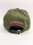 Dsquared2 Urban Stijl Pet in Khaki Groen met Levendig Logo Groen Heren - Thumbnail 2