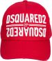 Dsquared2 Geborduurde Herenpet met Gescheurde Klep Red Heren - Thumbnail 2