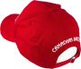 Dsquared2 Baseball Cap met Gesp en Reliëf Logo Red Unisex - Thumbnail 2
