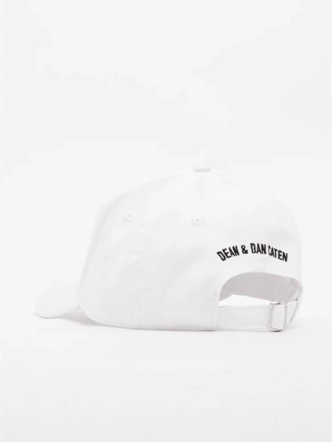 Dsquared2 Stijlvolle Heren Baseball Cap Wit Heren