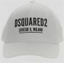 Dsquared2 Stijlvolle Katoenen Baseballpet White Unisex - Thumbnail 2