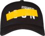 Dsquared2 Gedrukte Baseballpet met Gesp Sluiting Black Unisex - Thumbnail 2