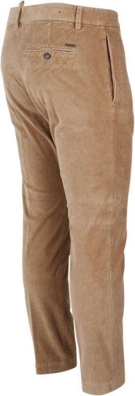 Dsquared2 Slim-Fit Hoge Taille Chino Broek Beige Heren