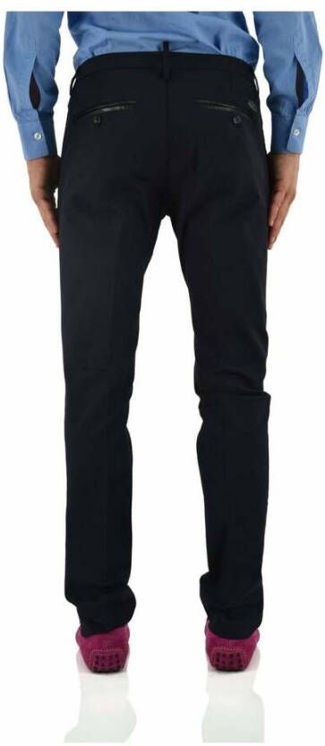 Dsquared2 Blauwe Katoenen Heren Chino met Knopen Blauw Heren