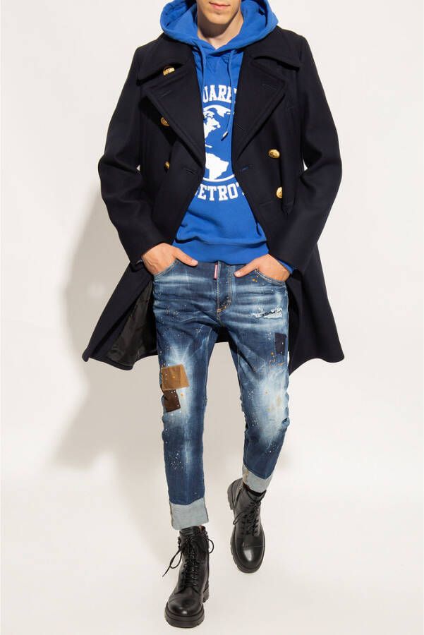 Dsquared2 Jas met decoratieve knoppen Blauw Heren