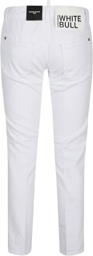 Dsquared2 Witte Jennifer Crop Jeans Wit Dames