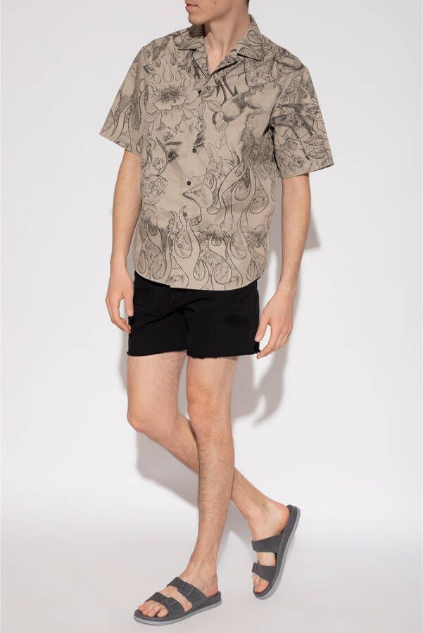 Dsquared2 Geef Command Denim Shorts Zwart Heren