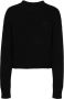 Dsquared2 Gedistresseerde Wollen Trui voor een Stijlvolle Look Zwart Dames - Thumbnail 2