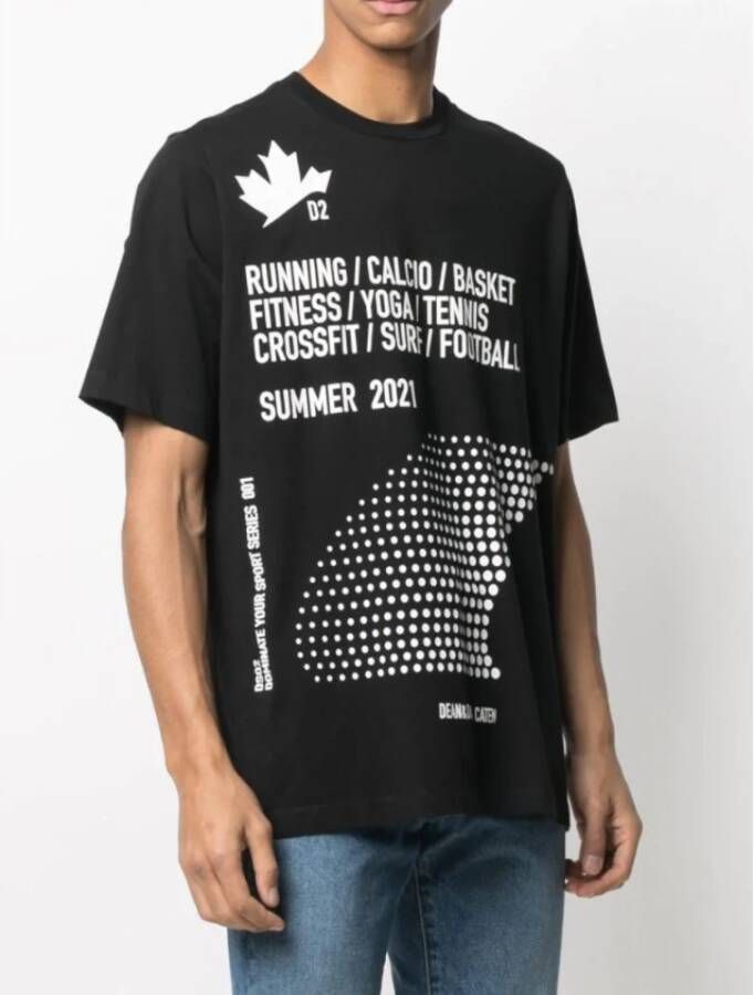 Dsquared2 Domineer Sport T-shirt Zwart Heren