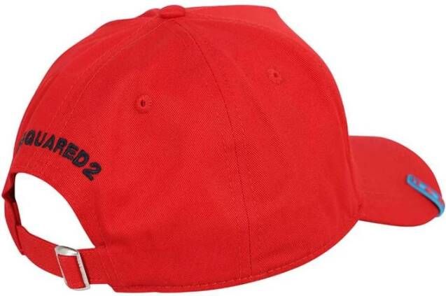 Dsquared2 Stijlvolle katoenen petten voor heren Rood Heren
