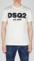Dsquared2 Dsq2 Est.1995 Katoenen T-shirt Wit White Heren - Thumbnail 3