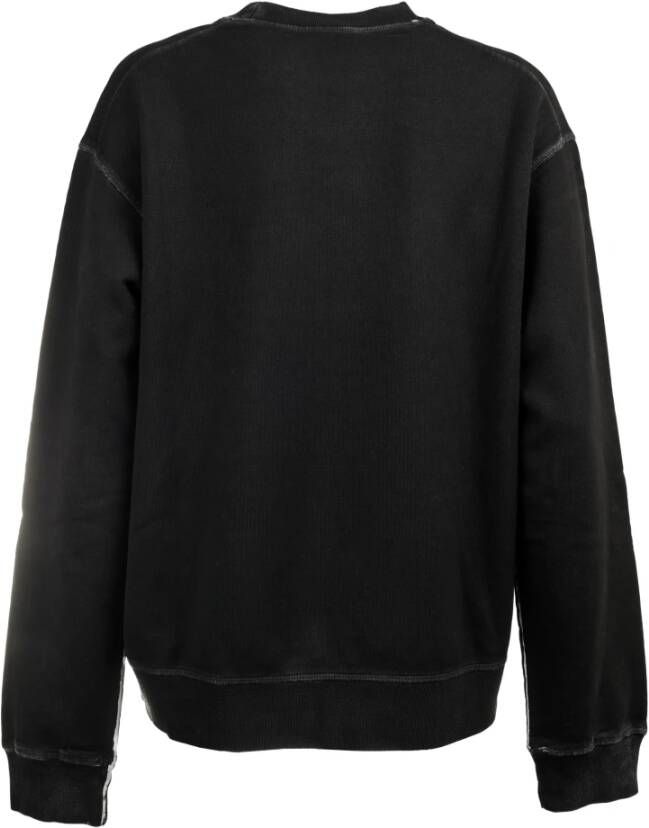Dsquared2 Luxe Katoenen Sweatshirt Upgrade Black Dames