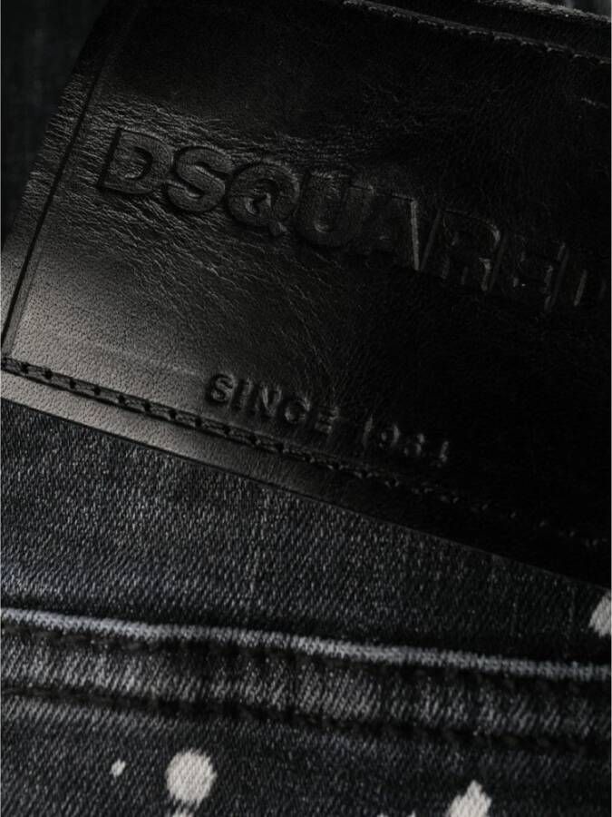 Dsquared2 Distressed Bootcut Jeans Zwart Dames