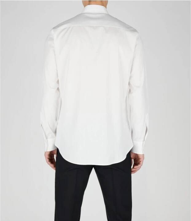 Dsquared2 Witte Stretch Katoenen Formele Overhemd Wit Heren