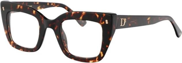 Dsquared2 Stijlvolle Acetaatframe Bril Bruin Dames