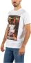 Dsquared2 Grafisch Bedrukt Katoenen T-shirt voor Heren Wit Heren - Thumbnail 4