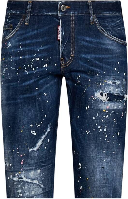 Dsquared2 Heren Slim-fit Jeans in Blauw Blue Heren