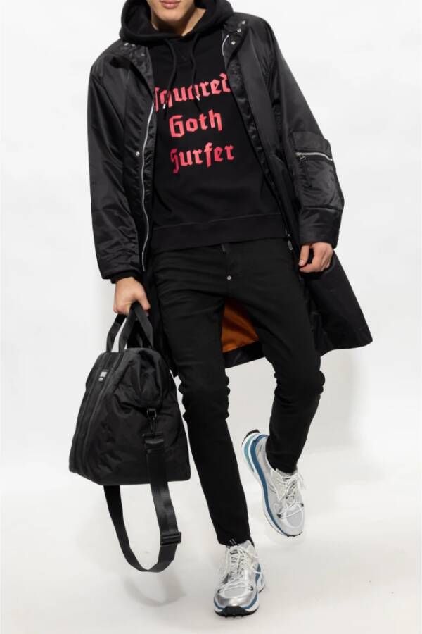 Dsquared2 Hoodie met logo Zwart Heren