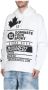 Dsquared2 Witte hoodie met voorprint White Heren - Thumbnail 4