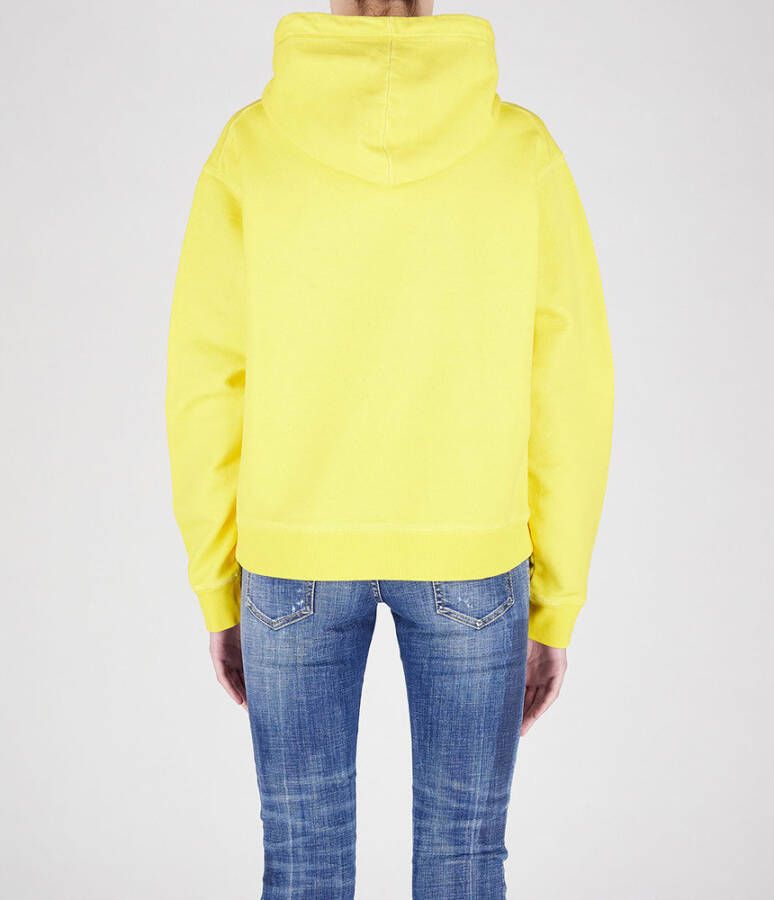 Dsquared2 Technicolor Gele Hoodie Geel Heren