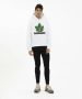 Dsquared2 Canada Flower Hoodie voor Heren White Heren - Thumbnail 2