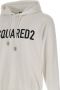 Dsquared2 Witte Katoenen Hoodie met Logo Print Wit Heren - Thumbnail 4