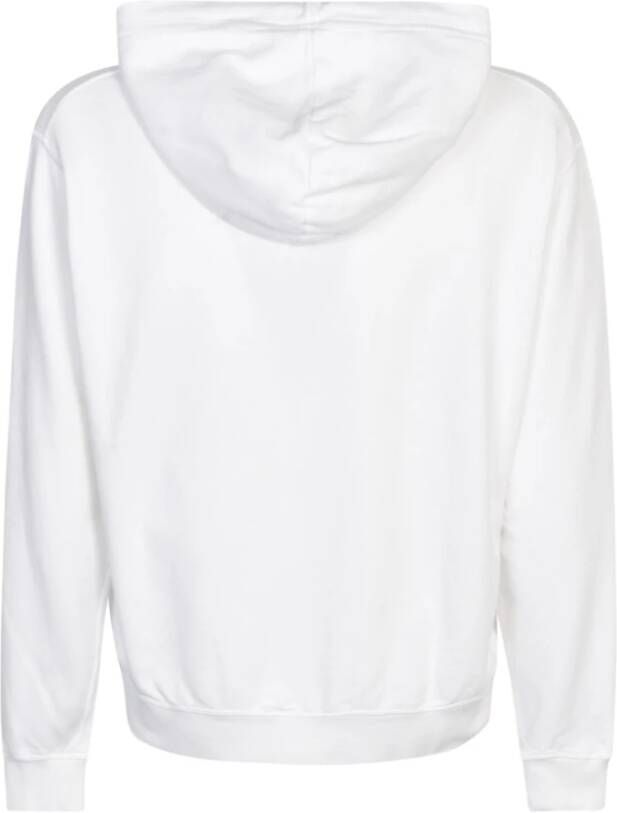 Dsquared2 Witte Katoenen Hoodie met Logo Print Wit Heren