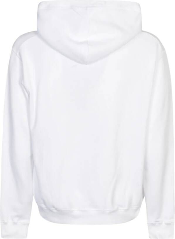 Dsquared2 Witte Hoodie met Universiteitsprint Wit Heren