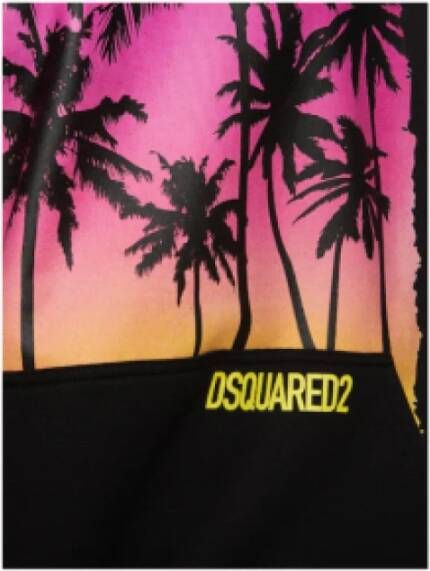 Dsquared2 Klassieke Sunrise Hoodie Sweatshirt Zwart Heren