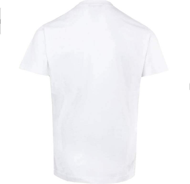 Dsquared2 Icon Hart Logo Print T-shirt White Heren