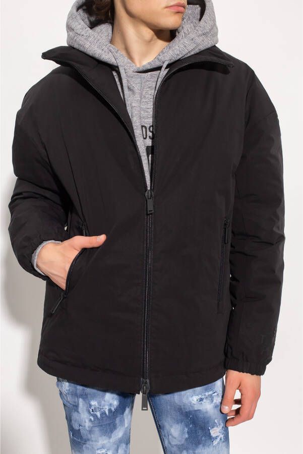 Dsquared2 Geïsoleerde jas Zwart Heren