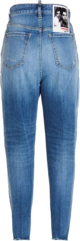Dsquared2 Casual Loose Fit Denim Jeans Blauw Dames