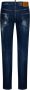Dsquared2 Slim-Fit Blauwe Jeans met Rode Esdoornblad Borduursel Blauw Heren - Thumbnail 2