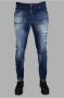 Dsquared2 Slim-Fit Vervaagde Blauwe Jeans met Verfspatten Blauw Heren - Thumbnail 2