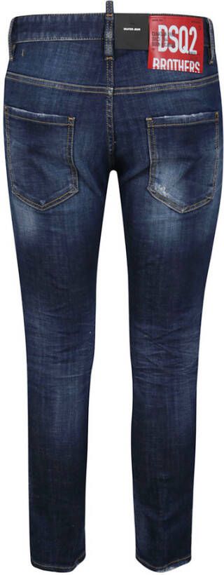 Dsquared2 Navy Skinny Jeans voor Heren Blauw Heren