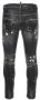 Dsquared2 Zwarte Versleten Slim Fit Jeans Zwart Heren - Thumbnail 2